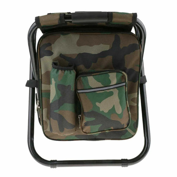 Portable Outdoor Folding Chair Oxford Small Stool for Fishing Camping Hiking - Blue