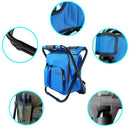 Portable Outdoor Folding Chair Oxford Small Stool for Fishing Camping Hiking - Blue-7