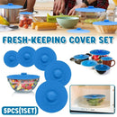 5-Piece Blue Food Cover Set in Assorted Sizes-1