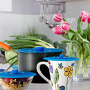 5-Piece Blue Food Cover Set in Assorted Sizes-7