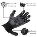 Black Pet Grooming Gloves - 1 Pair (2 Pieces)-4