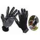 Black Pet Grooming Gloves - 1 Pair (2 Pieces)-9