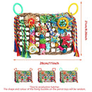 1-Piece Multicolour Bird Cage Climbing Net Toy, 28 x 21 cm-3