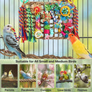 1-Piece Multicolour Bird Cage Climbing Net Toy, 28 x 21 cm-10