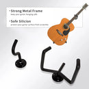 Wall Mounted Guitar Hanger Split Type for Guitar Studio Space Saving Secure Hold-5