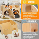 Natural-Finish Small Pet House with Ramp - 1 Piece-6