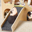 Natural-Finish Small Pet House with Ramp - 1 Piece-10