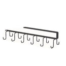 2-Piece Black Under-Shelf Cup Holder Rack Set-2