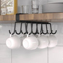 2-Piece Black Under-Shelf Cup Holder Rack Set-7