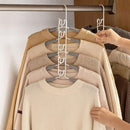 Space saving Multi layer Folding Hanger Hook Closet Organizer Clothes Rack - Black-12
