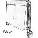 Folding Linen Trolley with Hand Push Design for Storage Room Cleaning Service-10