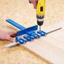 Furniture Carpentry Drill Guide Punch Locator Woodworking Hole Locator Ruler - Blue-13