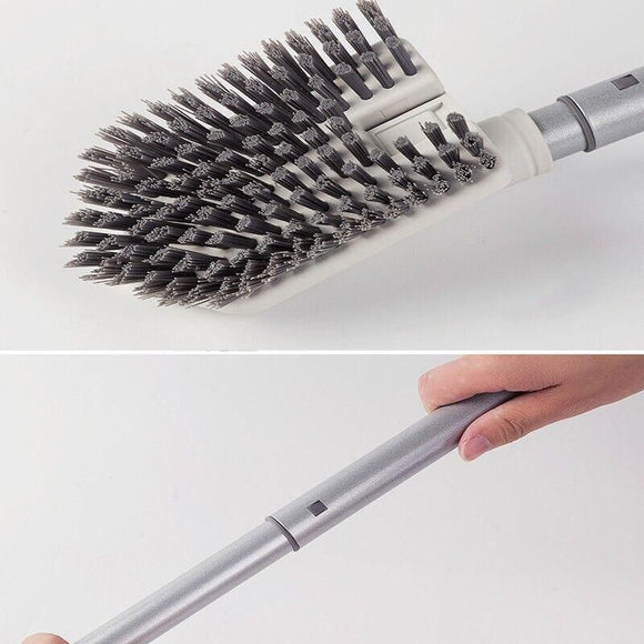 Long Handled Shower Scrub Brush with Extendable Pole for Bathroom Tiles