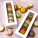 50-Pack White Drawer-Style Window Pastry Boxes, 20.5 x 7 x 5 cm-6