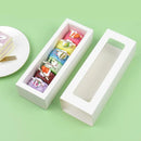 50-Pack White Drawer-Style Window Pastry Boxes, 20.5 x 7 x 5 cm-10