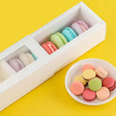 50-Pack White Drawer-Style Window Pastry Boxes, 20.5 x 7 x 5 cm-11