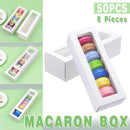 50-Pack White Drawer-Style Window Pastry Boxes, 20.5 x 7 x 5 cm-13