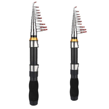 Portable Mini Fishing Rod Fishing Gear Compact Travel Rods for Outdoor Sports - 235cm - 0