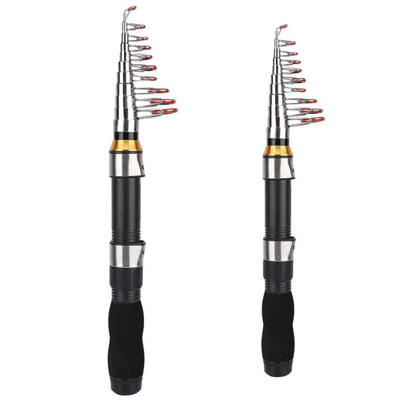 Portable Mini Fishing Rod Fishing Gear Compact Travel Rods for Outdoor Sports - 235cm