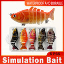 5PCS Faux Lure Set Fish Hard Fake Bait Fishing Lures Artificial Bait Tackle Gear-1