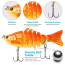 5PCS Faux Lure Set Fish Hard Fake Bait Fishing Lures Artificial Bait Tackle Gear-4