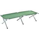 Portable Lightweight Folding Aluminum Camping Bed Ultra Light Outdoor Camp Bed - Green-1