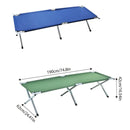 Portable Lightweight Folding Aluminum Camping Bed Ultra Light Outdoor Camp Bed - Green-4