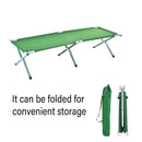 Portable Lightweight Folding Aluminum Camping Bed Ultra Light Outdoor Camp Bed - Green-7