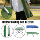 Portable Lightweight Folding Aluminum Camping Bed Ultra Light Outdoor Camp Bed - Green-15