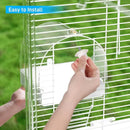 3in1 Parrot Bath Basin Bird Bathtub Cage or Accessory Pet Bird Feeder Water Bowl - Overdress-10