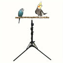 1-Piece Height-Adjustable Bird Perch Stand with Tripod Base-11