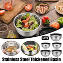 5-Bowl Nested Mixing Set with 5 Black Lids-1