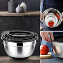 5-Bowl Nested Mixing Set with 5 Black Lids-12
