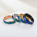 Mood Colour Changing Ring Temperature Sensitive Stainless Steel US Size 8 - Rose Gold-8