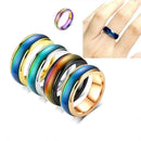 Mood Colour Changing Ring Temperature Sensitive Stainless Steel US Size 8 - Rose Gold-10