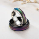 Mood Colour Changing Ring Temperature Sensitive Stainless Steel US Size 8 - Rose Gold-11