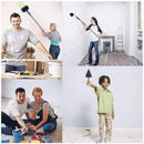 8Pcs/Set Pro Paint Roller Brush Handle Flocked Edger Wall Painting Hand Tool-10