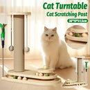 1-Piece Cat Scratching Post with Turntable Toy-1