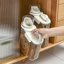 2Sizes Portable Transparent Grain Storage Jar Cat Food Rice Snack Tea Container - 2000ML-6