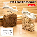 2Sizes Portable Transparent Grain Storage Jar Cat Food Rice Snack Tea Container - 2000ML-1