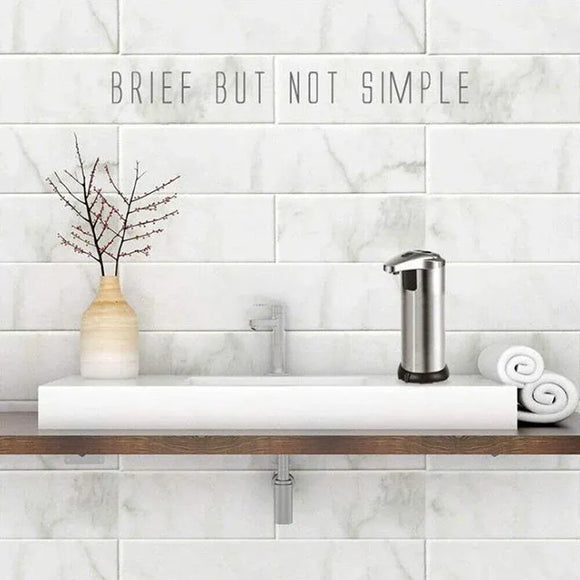 Automatic Soap Liquid Dispenser Handsfree Touchless IR Sensor Hand Wash Steel