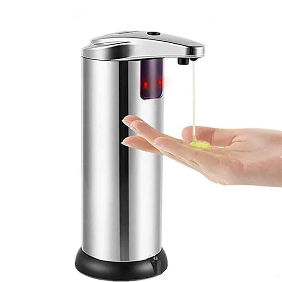 Automatic Soap Liquid Dispenser Handsfree Touchless IR Sensor Hand Wash Steel