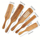 5pcs Wooden Spatula Set Kitchen Cooking Utensils Wooden Spatula for Cooking-3