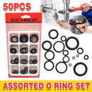 Rubber O-Ring Assortment Kit 50PC- Pack O-Rings Set Automotive Plumbing Seals-1