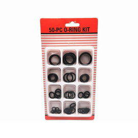 Rubber O-Ring Assortment Kit 50PC- Pack O-Rings Set Automotive Plumbing Seals - 0