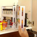 Rotating Spice Rack Kitchen Organizer Food Storage Rack Spice Organizer Stand-15