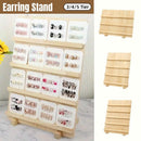 Wooden Earrings Display Rack Multi Tier Jewelry Stand Organizer Earrings Holder - 3-Tier-2