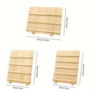 Wooden Earrings Display Rack Multi Tier Jewelry Stand Organizer Earrings Holder - 3-Tier-4