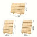 Wooden Earrings Display Rack Multi Tier Jewelry Stand Organizer Earrings Holder - 3-Tier-3