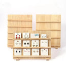 Wooden Earrings Display Rack Multi Tier Jewelry Stand Organizer Earrings Holder - 5-Tier-10